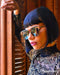 AQ Cat Eye Metal / Plastic Retro Unisex Sunglasses - Amber